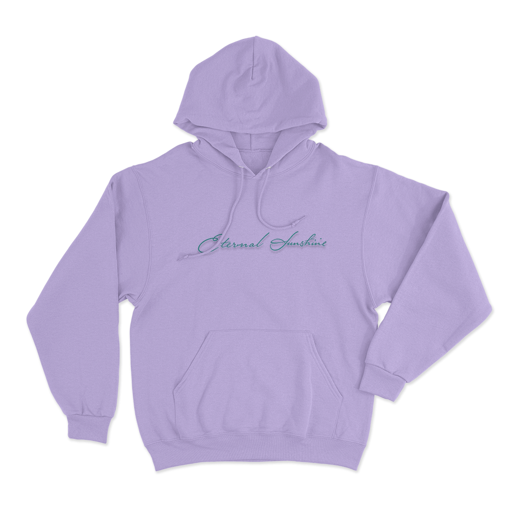 Eternal Sunshine Cursive Script Unisex Hoodie Purple Eternal Sunshine Cursive Script Unisex Hoodie Purple