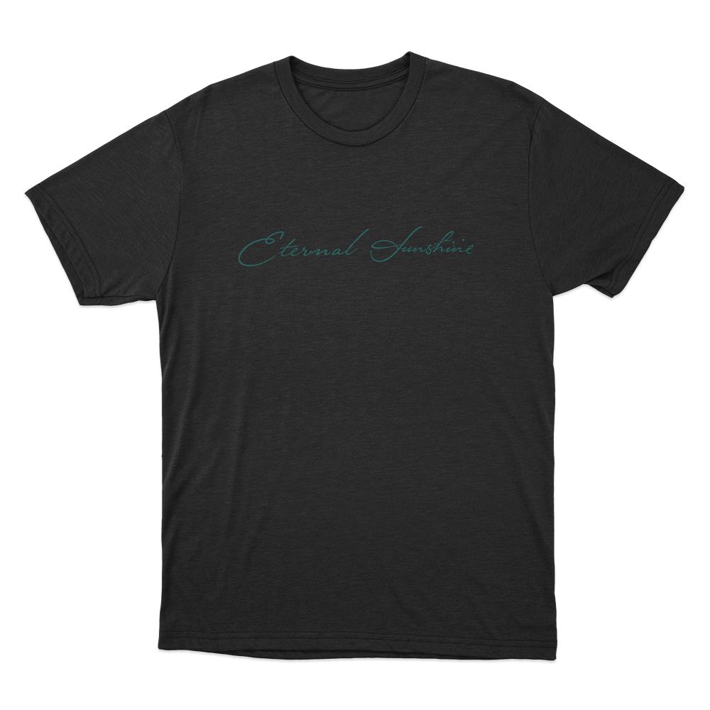 Eternal Sunshine Cursive Script Unisex T Shirt Black Eternal Sunshine Cursive Script Unisex T Shirt Black
