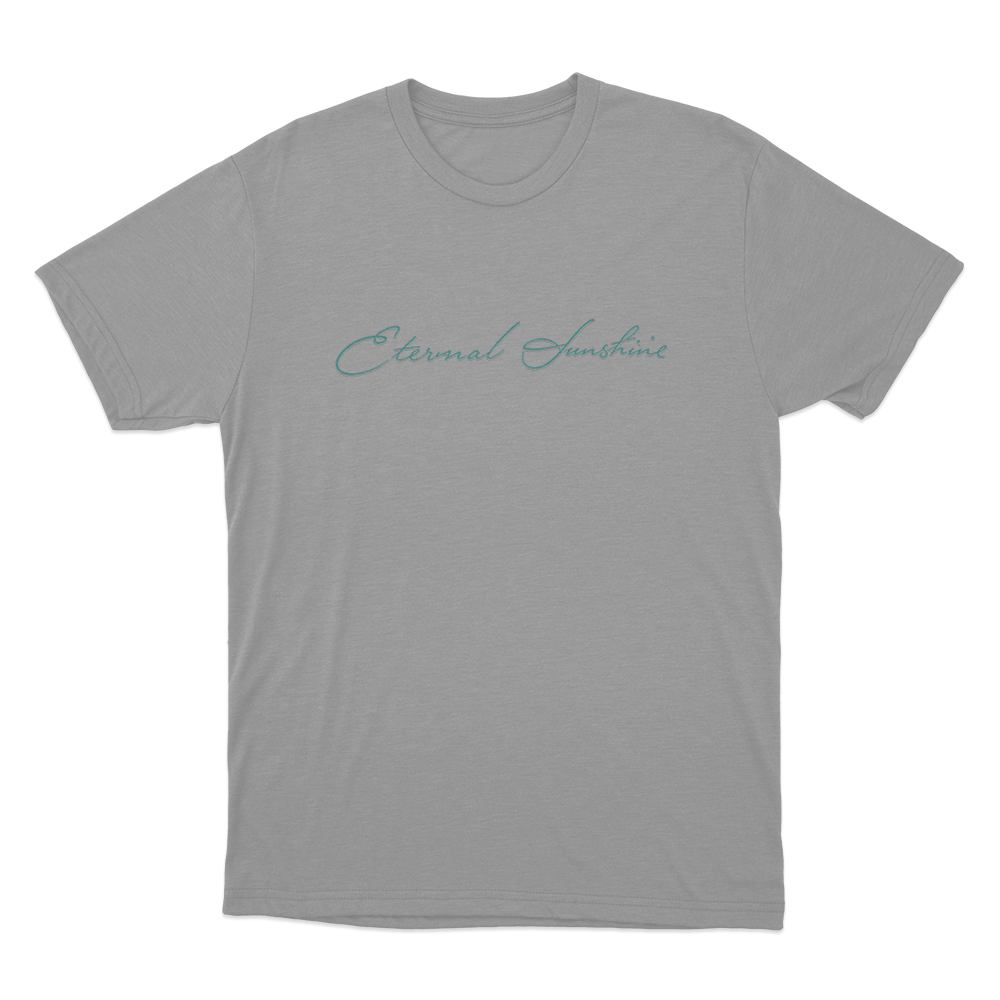 Eternal Sunshine Cursive Script Unisex T Shirt Grey Eternal Sunshine Cursive Script Unisex T Shirt Grey