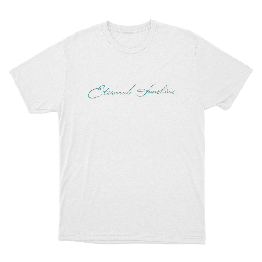 Eternal Sunshine Cursive Script Unisex T Shirt White Eternal Sunshine Cursive Script Unisex T Shirt White
